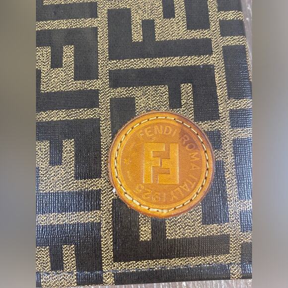 Vintage 90s FENDI Address Book w/ Notepad - Zip Closure - Picture 10 of 13